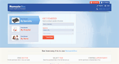 Desktop Screenshot of namastedoc.com