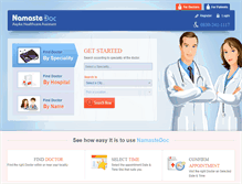 Tablet Screenshot of namastedoc.com